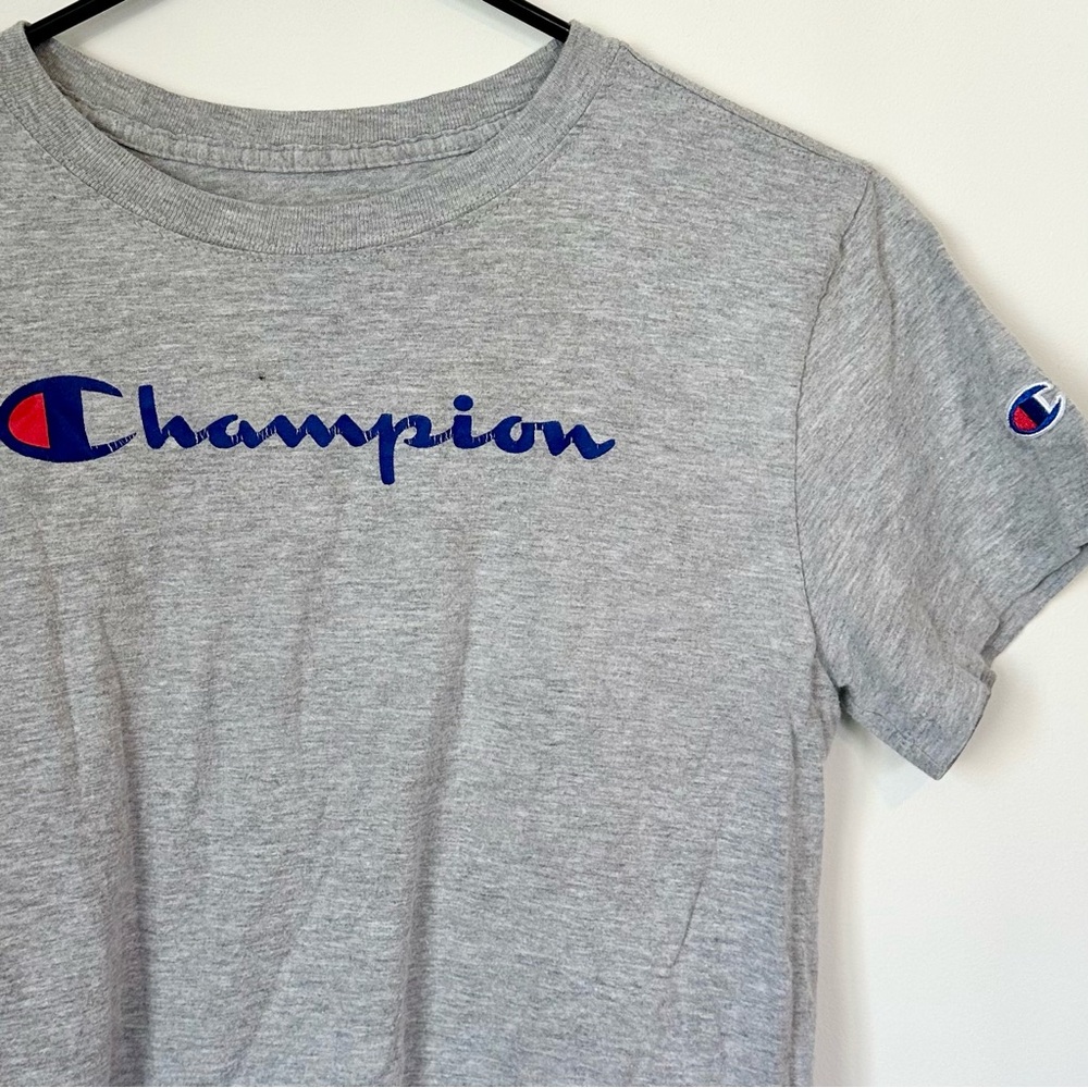 Classic Champion Heather Gray Athletic Short Sleeve Tee - Size: Extra Small - Picture 5 of 5
